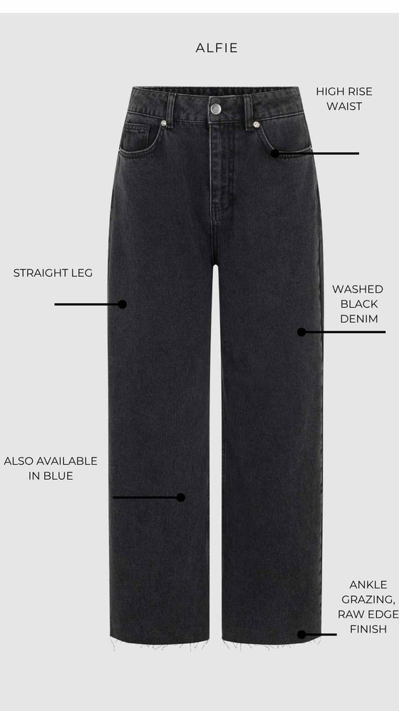 THE ALFIE JEAN - BLACK