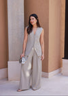 TAILORED WAISTCOAT - BEIGE