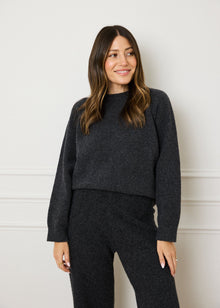  KNIT CREWNECK JUMPER - GREY