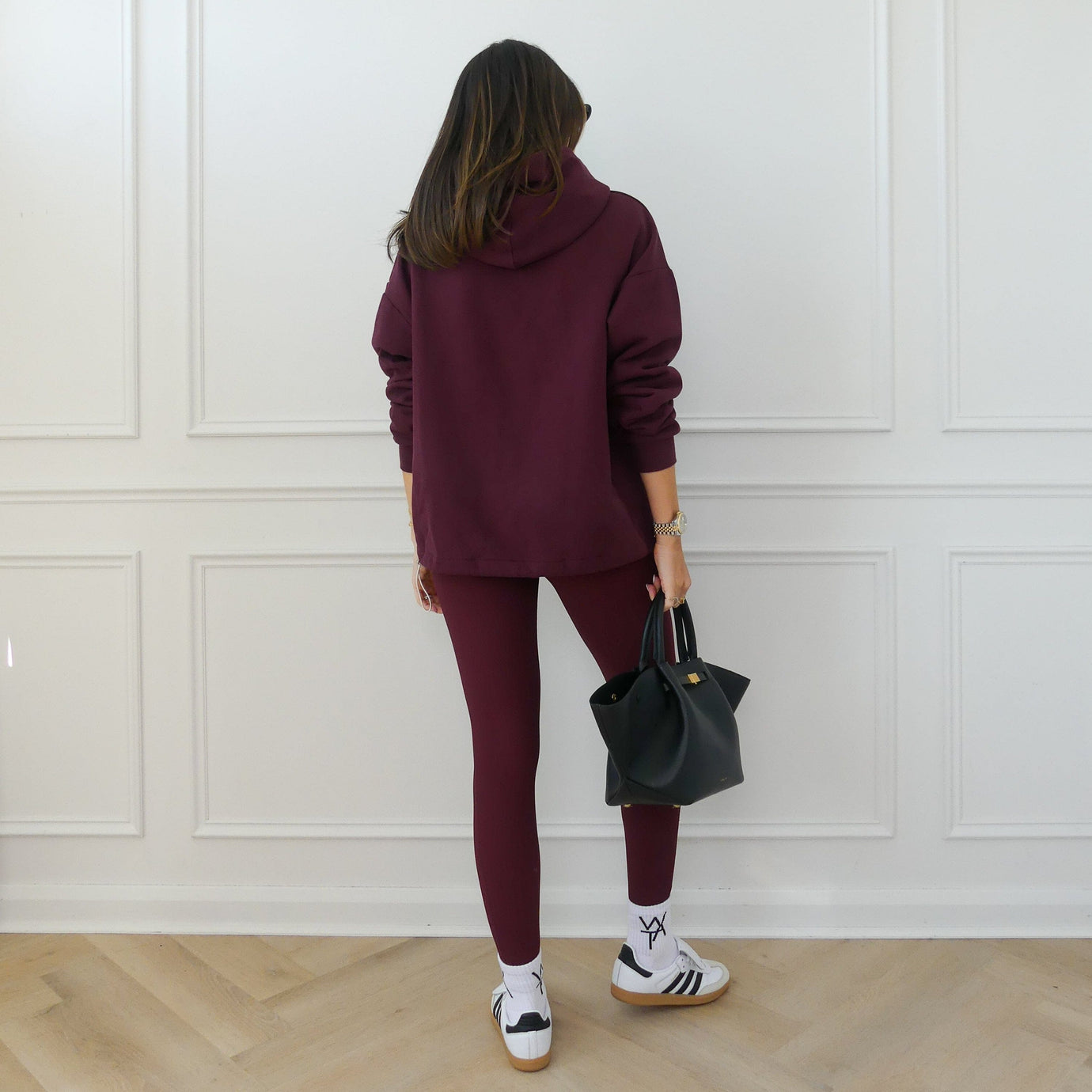 ADJUSTABLE HEM HOODIE - BORDEAUX – WAT THE BRAND