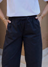 BARREL LEG TROUSER - GRAPHITE