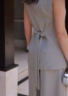 TAILORED WAISTCOAT - BEIGE
