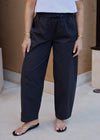 BARREL LEG TROUSER - GRAPHITE
