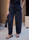 BARREL LEG TROUSER - GRAPHITE