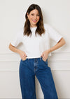 THE CROPPED BOXY TEE - WHITE