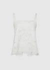 BRODERIE ANGLAISE CAMI - WHITE