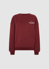 RELAXED CREWNECK JUMPER - CHERRY