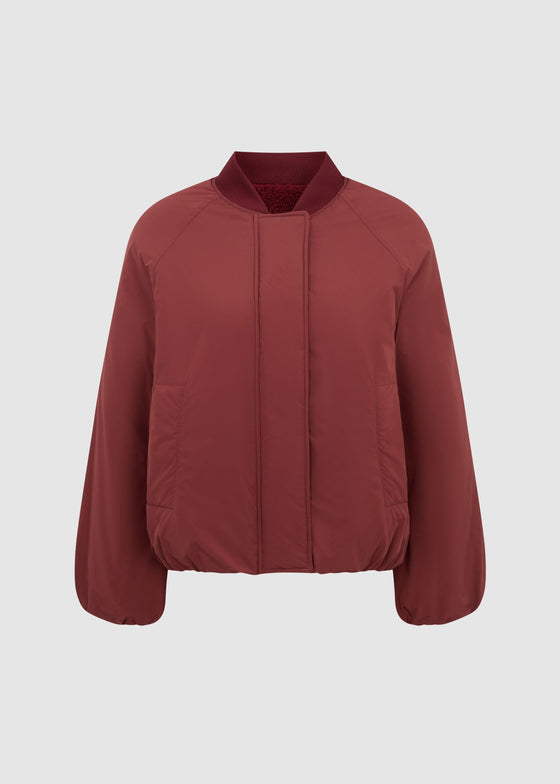 REVERSIBLE BOMBER JACKET - CHERRY