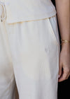 RELAXED RIBBED TROUSER - ECRU