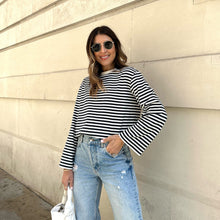  THE ULTIMATE STRIPE TOP - NAVY / WHITE