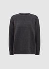 KNIT CREWNECK JUMPER - GREY