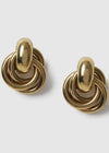STATEMENT KNOT EARRINGS - GOLD PLATED