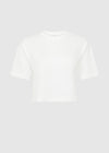 LIGHTWEIGHT CROPPED BOXY TEE - WHITE