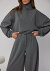 THE TRAVEL TROUSER - DARK GREY MARL