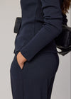 COMING SOON RELAXED RIBBED TROUSERS - NAVY