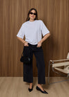 WAT SHOULDER PAD T-SHIRT - WHITE