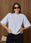 WAT SHOULDER PAD T-SHIRT - WHITE