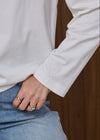 COMING SOON WAT CORE LONG SLEEVE T-SHIRT - WARM WHITE