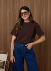 WAT CORE T-SHIRT - DARK BROWN