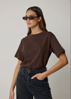 WAT CORE T-SHIRT - DARK BROWN
