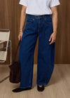THE EDIE ULTRA BARREL JEAN - DARK DENIM