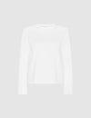 COMING SOON WAT CORE LONG SLEEVE T-SHIRT - WARM WHITE