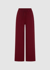 COMING SOON RELAXED RIBBED TROUSERS - BURGUNDY