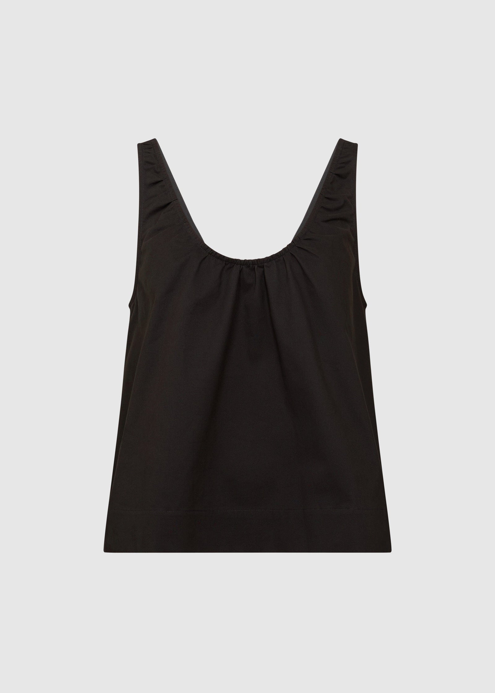 RUCHED BOXY TOP - GRAPHITE – WAT THE BRAND
