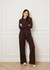 RELAXED RIBBED TROUSER - BROWN