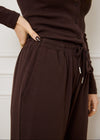 RELAXED RIBBED TROUSER - BROWN