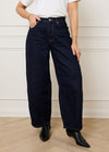 THE BLAKE BARREL JEAN - DARK DENIM