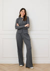 RELAXED WIDE RIBBED TROUSER - GREY