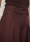 THE SIGNATURE WIDE LEG TROUSER - WARM BROWN