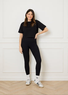  SCULPT RIB LEGGINGS - BLACK