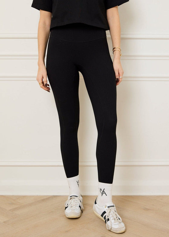 SCULPT RIB LEGGINGS - BLACK