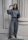 SCUBA FUNNEL SWEATSHIRT - DARK GREY MARL