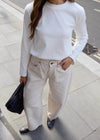 WAT CORE LONG SLEEVE T-SHIRT - WHITE