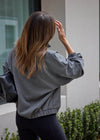 SCUBA FUNNEL SWEATSHIRT - DARK GREY MARL