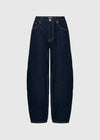 THE BLAKE BARREL JEAN - DARK DENIM