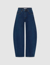 THE EDIE ULTRA BARREL JEAN - DARK DENIM