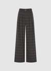 THE SIGNATURE WIDE LEG TROUSERS - GREY CHECK
