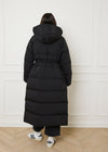 THE FULL LENGTH PUFFER COAT - BLACK