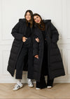 THE FULL LENGTH PUFFER COAT - BLACK