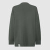 CASHMERE BLEND COLLARED KNITTED SWEATSHIRT - IVY